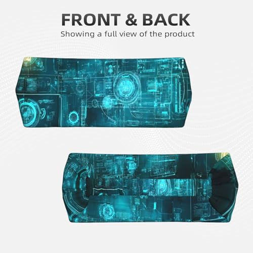 Elastic Exercise Headband, Outdoor Sports Elastic Headband, Fitness, Yoga, Running, Cycling Modeling Drawings Pattern2