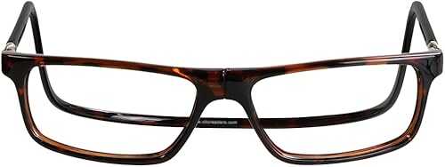 Miniatura 10 de Clic Lentes de lectura magnéticos para hombres o mujeres, lectores de computadora, ejecutivos (M-XL, azul mate oscuro, aumento de 3.50)