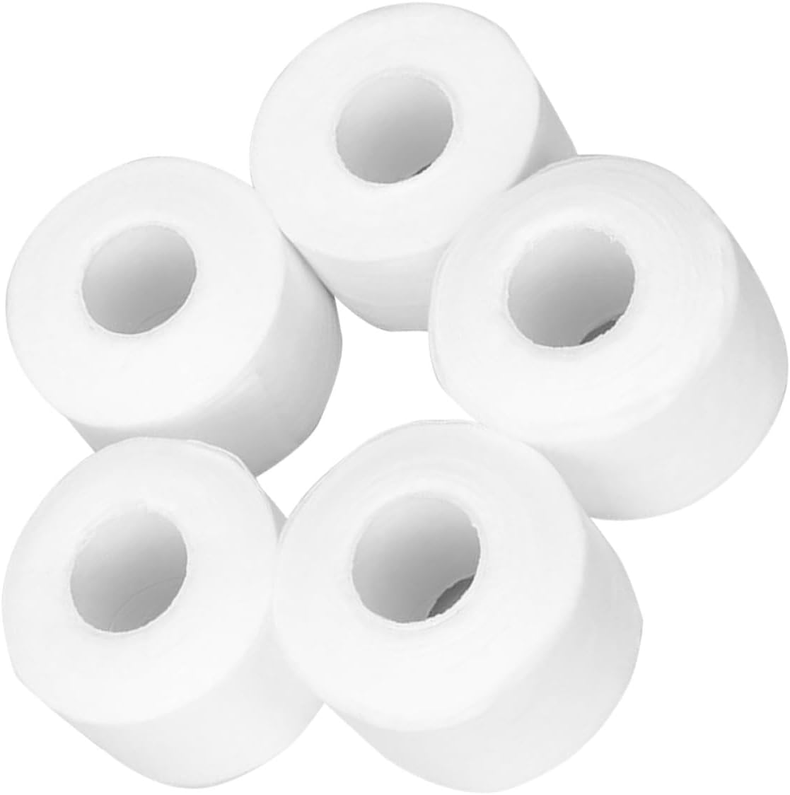 FUOYLOO Barber Neck Strips Disposable Neck Cutting Supplies 5 Rolls Non-Woven Protective Wrap Strips for Hairdressing Salon Hair Cutting and Coloring