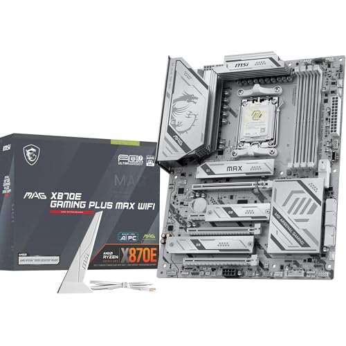 MSI MAG X870E Gaming Plus MAX WiFi�}�U�[�{�[�h�AATX - AMD Ryzen 9000/8000 / 7000�v���Z�b�T�AAM5 - DDR5�������u�[�X�g(�ő�8200+MT/s OC)�APCIe 5.0 x16�AM.