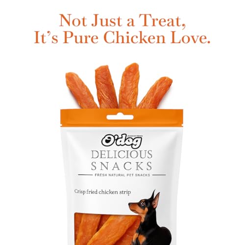 Image of O'Dog Crisp Fried Chicken Strip A 100% Natural Delicious and Healthy Treat 100 GMS