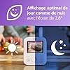 AVENT Philips Babyphone vidéo Advanced, Certifié DEKRA, 100% privé et sécurisé avec caméra et Audio, Corail/crème, écran de 2,8", Zoom x 2, Vision Nocturne, Audio bidirectionnel, berceuses, SCD881/26