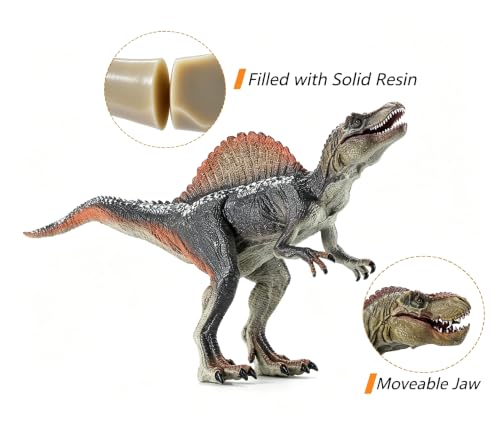 Image of JR PARK Spinosaurus Action Figure with Moveable Jaw Kids Dinosaur Toy