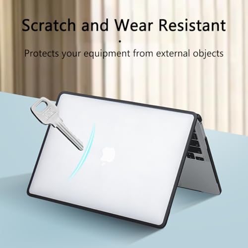 Carcasa rígida MacBook Air 13 con protector de policarbonato y TPU negro 2
