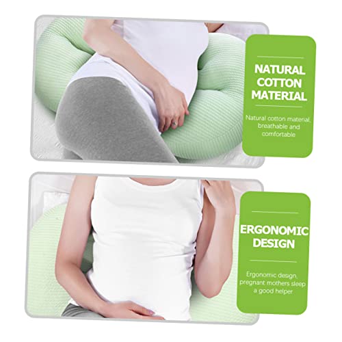 Zerodeko Suprimentos Para Maternidade Almofada Lombar De Cunha Dupla De Apoio Abdominal Flexível Em