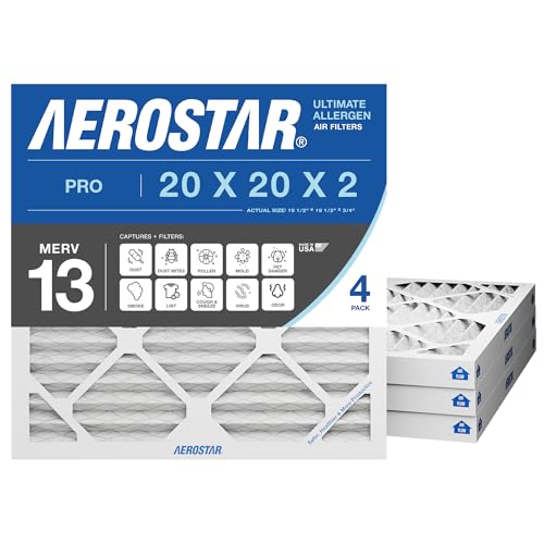 Aerostar MERV 13 HVAC Air Filter 4-Pack