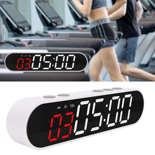 Timer Intervallometrico per Allenamento, Cronometro Sportivo Magnetico e Ricaricabile, 1500 mAh, Orologio Digitale a LED per Palestra, Crossfit, HIIT, Tabata e Boxe