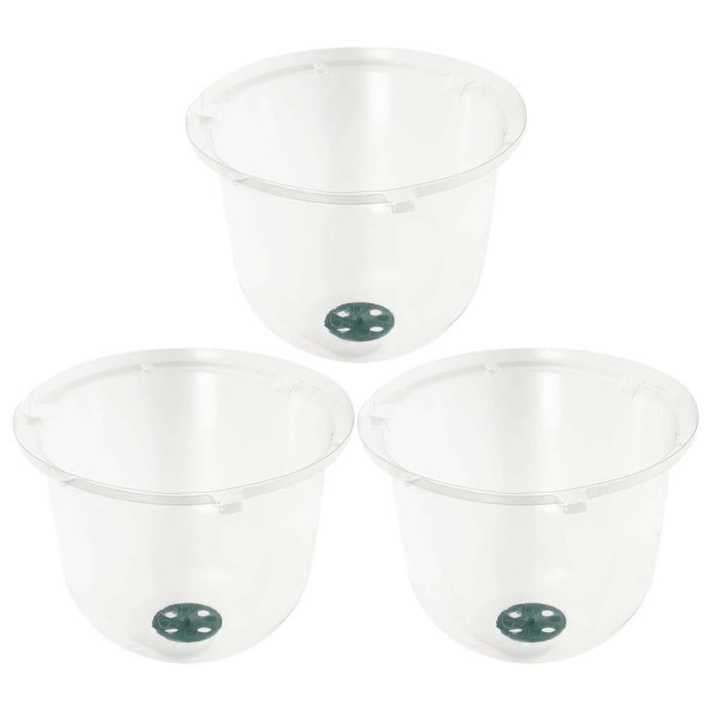 POPETPOP 3pièces Cloche De Jardin Plastique Transparent Dôme Pour Plantes Protection Humidité Gel Pour Et Pots De Jardin Extérieur