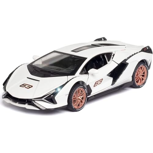 Image of DEUSON ECOM Alloy Metal Pull Back Lamborgini Diecast Car 1:32 MILETRY Metal Die Cast Pullback Toy car with Openable Doors & Light, Music Boys Gifts Toys for Kids