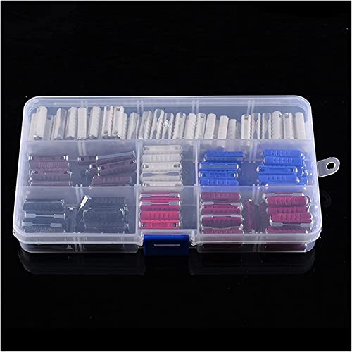 200 piezas Kit surtido de fusibles cerámicos eléctricos continentales 5 tipos 5A 8A 16A 25A 40AMP para auto y motocicleta miniatura 4