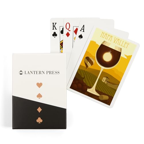 Juego de 52 cartas de póker estilo Napa Valley