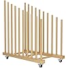 Amazon.com: Evellstor Art Storage Rack with Caster Wheels, 9 Section ...