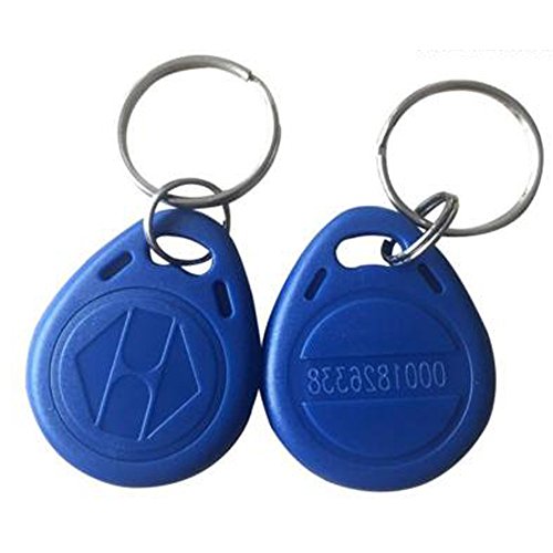 OBO HANDS 125khz Etiquetas EM4100 Rfid Tarjeta Token Clave de Etiqueta de Control de Acceso Tarjeta Inteligente Keyfobs Paquete de 100pcs (azul)