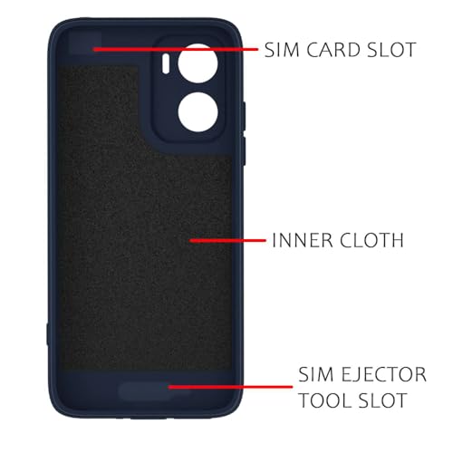 Image of Back Cover | MagFit Ring Design (Non-Magnetic) | Shockproof Case | Anti-Slip Grip | Raised Camera Edges | Slim Protective Case for Motorola Moto G06 4G / G06 Power 4G (Steel Blue)