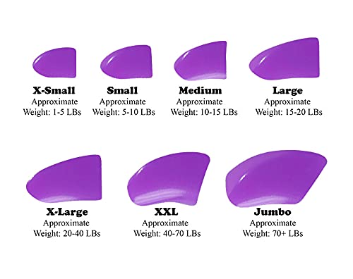 Purrdy Paws 40 Pack Soft Nail Caps for Dog Claws Purple Large