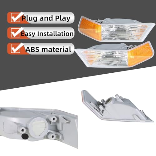 labwork Left + Right Parking Turn Signal Lights Corner Lamp Replacement for Patriot 2007-2014 68004181AA 68004181AB - Thumbnail 2
