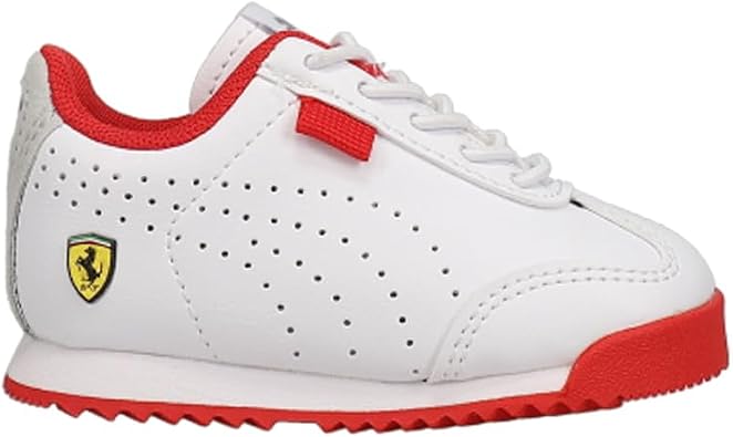 PUMA Toddler Boys Scuderia Ferrari Roma Via Perforated Slip On Sneakers Shoes Casual - White