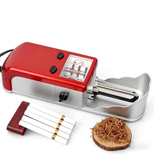 PAMZV Máquina para Liar Cigarrillos Pequeña, Hecha a Mano, Totalmente Automática, Eléctrica, De 5,5/6,5/8 Mm Y con 5 Niveles De Ajuste De Tensión, Ideal para Padres Y Esposos.