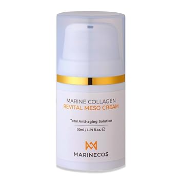 Marine Collagen Revital Meso Cream 50ml Lightweight Firming Face Cream with Peptide Complex Hydrating Daily Moisturizer for Elastic Radiant Skin
