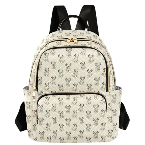 Mochila de cachorros dálmatas para mujeres alegres que aman los animales