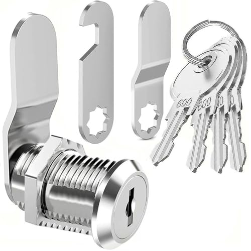 Litensh Mailbox Lock with 4 Keys, Lock for Cabinet Cam Letterbox Drawers Dresser Cupboard Door Furniture Locker Locks (35MM)