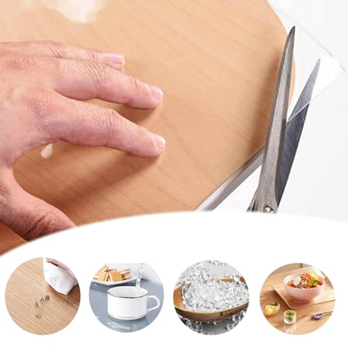 Protecteur de table transparent nappe PVC cuisine salle à manger