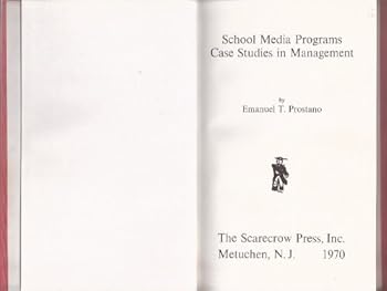 Hardcover School media programs: case studies in management, Book