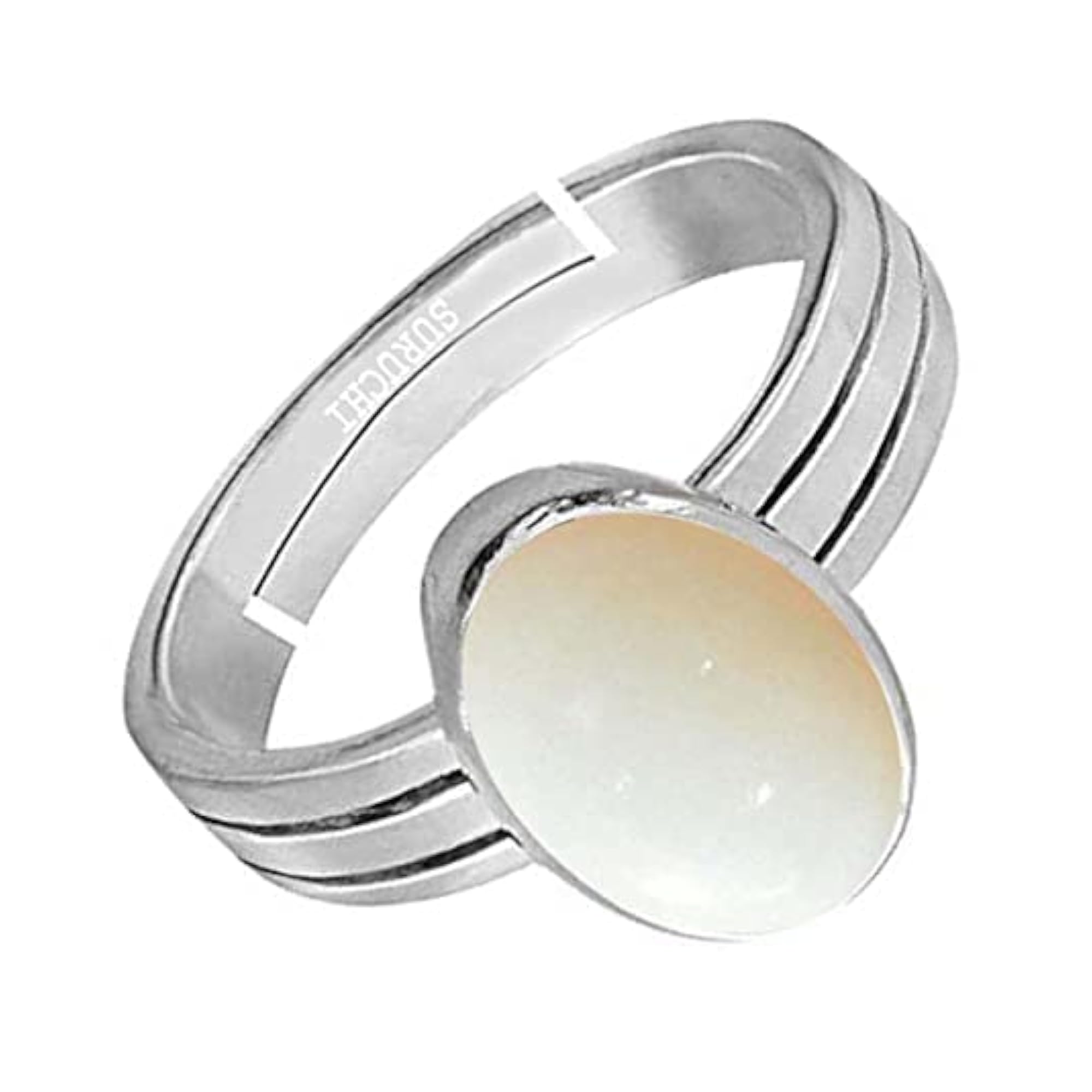 Opal 8.25 Ratti Natural Gemstone, 925 Sterling Adjustable Ring