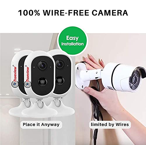 Image of Trueview 3 MP HDRI Video Smart WiFi Camera with Battery Backup & Cloud , 109 Angle , All TIME Color (Day & Night) Absolutely Different