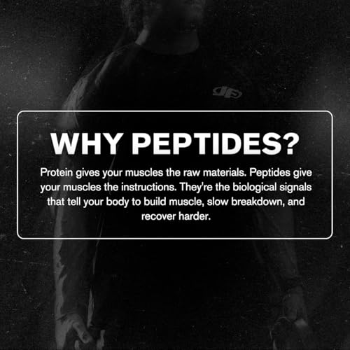 Image of Jacked Factory Growth Peptides - Peptides for Muscle Growth with PeptiStrong, Supports Muscle Protein Synthesis, Muscle Builder, Strength & Recovery, Peptide Muscle Building Supplement, 120 Capsules