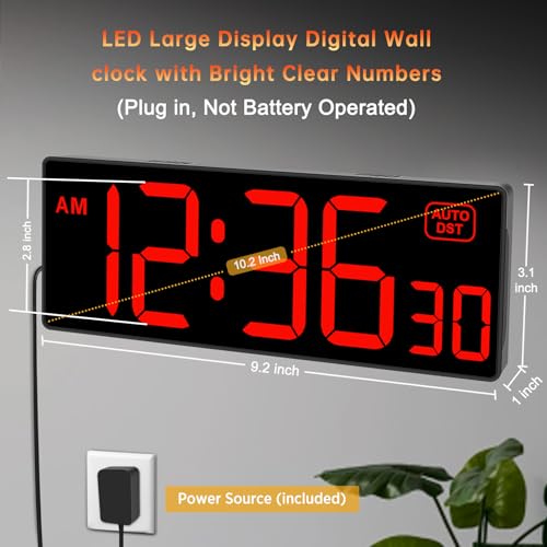 Soobest Digital Wall Clock with Seconds for Gym - Image 2