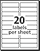 PRES-a-ply Laser Labels, 1 x 4 Inch, White, 2000 Count (30601)