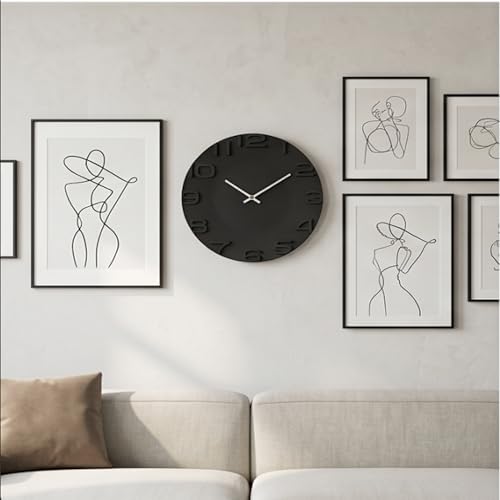 Meesho Design Price History of The Artment your artistic apartment Black Facet Clock ...