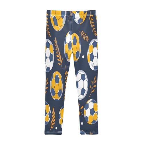 Bolaz Toddler Girls Leggings Printed Yoga Pants Leggings Football and Grass for Kids2