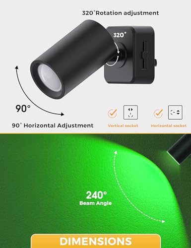 Image of L LOHAS LED Night Lights Plug into Wall, [2-Pack] Decorative Night Lights | Dusk to Dawn Sensor,Brightness Adjustable,RGB Color Changing Nightlight for Bathroom,Hallway,Stairs