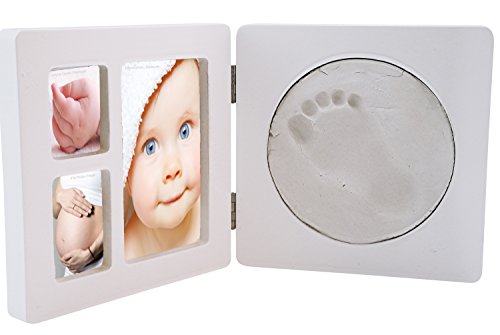 Preisvergleich Produktbild Bieco 76000019 - Handabdruck und Bilderrahmen Erinnerungsset