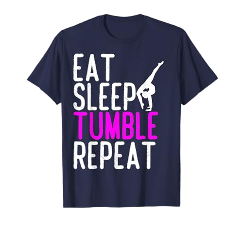 Eat Sleep Tumble Repeat Gymnastics T-Shirt