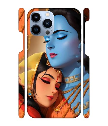 Image of Lord ''Rama-Sita'' -(Unique Art) Printed Hard Mobile Back Cover & Case for iPhone 13 Pro (6.1 inch), Designer | Protective & Premium Cover & Case