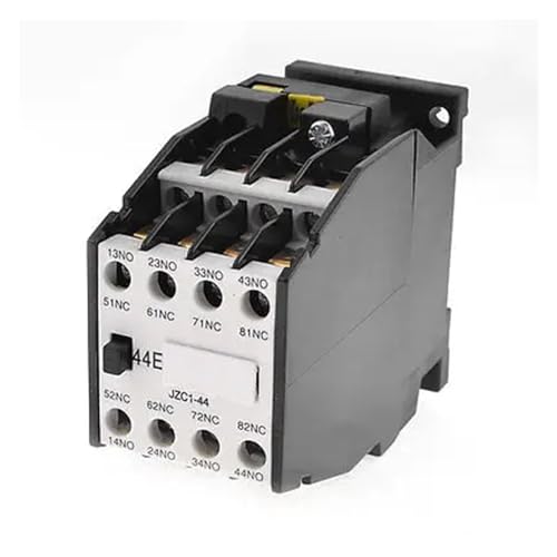 Contacteur JZC1 4NO 4NC tripolaire avec montage sur rail DIN 35mm compatible AC/DC Ui660V Ith10A