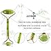 Face Ice Roller Jade & Gua Sha Set Gifts for Women Mom Mothers Day Facial Puffy Eyes Massage Natural Cooling Anti Wrinkle Skin Care Travel Tools Treatment for Puffiness Migraine Pain Relief Relaxing