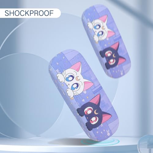 Image of PERFECTSIGHT Hard Shell Eyeglasses Case, Kawaii Protective Glasses Case for Kids, Cute Eyeglass Case for Women Men Girls