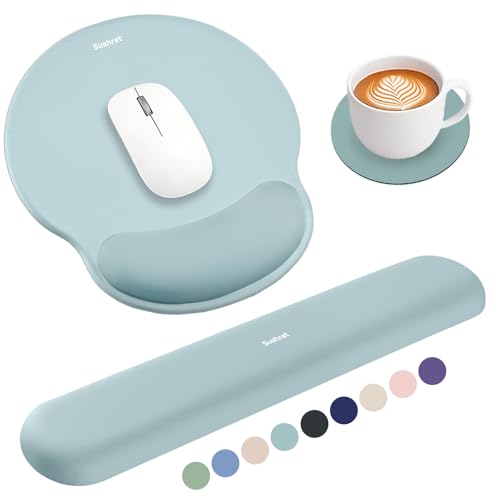 Repose-poignet souris et tapis ergonomique Sushret antidérapants pour clavier de bureau