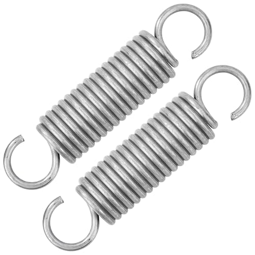 GUNGY Zugfedern mit Haken Edelstahl Zugfeder Spannfeder 75mm Außendurchmesser 18mm Drahtdurchmesser 2,9mm Maximale Zugkraft 24,1kg 2,9x18x75mm 2 Stück