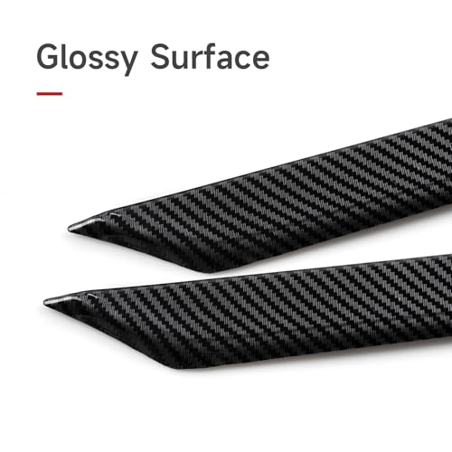 Image of Front /Rear Doors Decor Strips Trim Decals for 2016-2021 Honda Civic 10th Gen Accessories ABS Carbon Fiber Stickers, Except for Sport /Hatchback /Touring