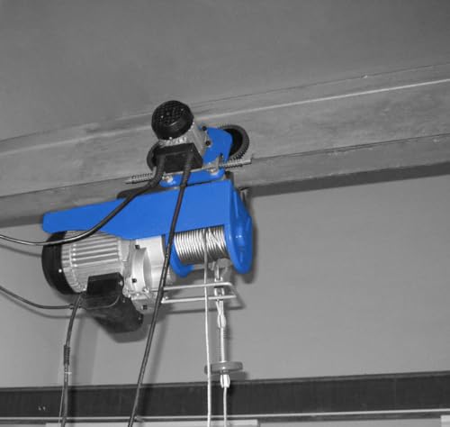 Güde 1717 Laufkatze GLK 1000 (230 V, 200 W Motorleistung, 1000 kg max. Gewichtsbelastung, 5 m Bedienkabellänge, Endabschaltung in beide Laufrichtungen, Halter für Seilzüge und Kettenflaschenzüge)