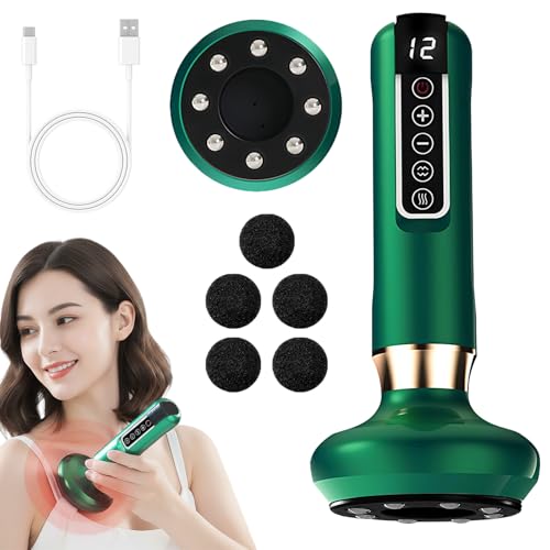 Masseur anti cellulite électrique et appareil de Gua Sha avec 12 niveaux réglables