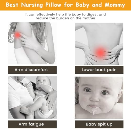 Image of Feeding Pillow for New Born Baby with Detachable Cover Breast Feeding & Maternity Nursing Pillow for Breastfeeding Set of Support for Baby Feeding Pillow with Removable Cover