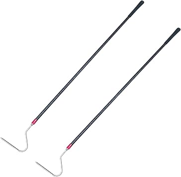 48 Carbon Snake Hook Catcher Stick Tongs Grabber Reptile Pick-up Handling Tools, for Catching,Moving Snakes2 Pack 2025 New Launch