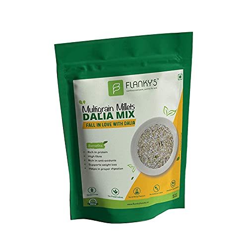 Flanky's Multigrain Millets Dalia Mix (Porridge, Cereals), Glutenfree
