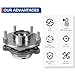 PAROD HA590125 AWD Front Wheel Bearing and Hub Assembly Compatible with Infiniti G25 G35 G37 Q40 Q50 Q60 Q70 Q70L QX50 QX70 EX35 FX35 EX37 FX37 FX45 FX50 M35 M37 M45 M56